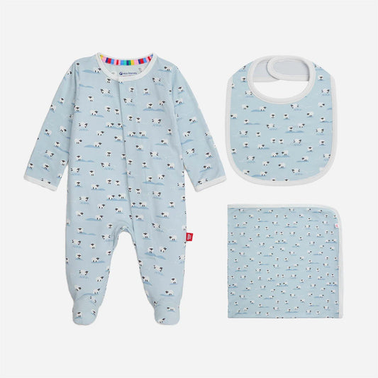 Magnetic Me Boys Apparel / Sleepwear / Infant Magnetic Me Ba Ba Baby Blue Modal 3PC Goodnight Baby Gift Set