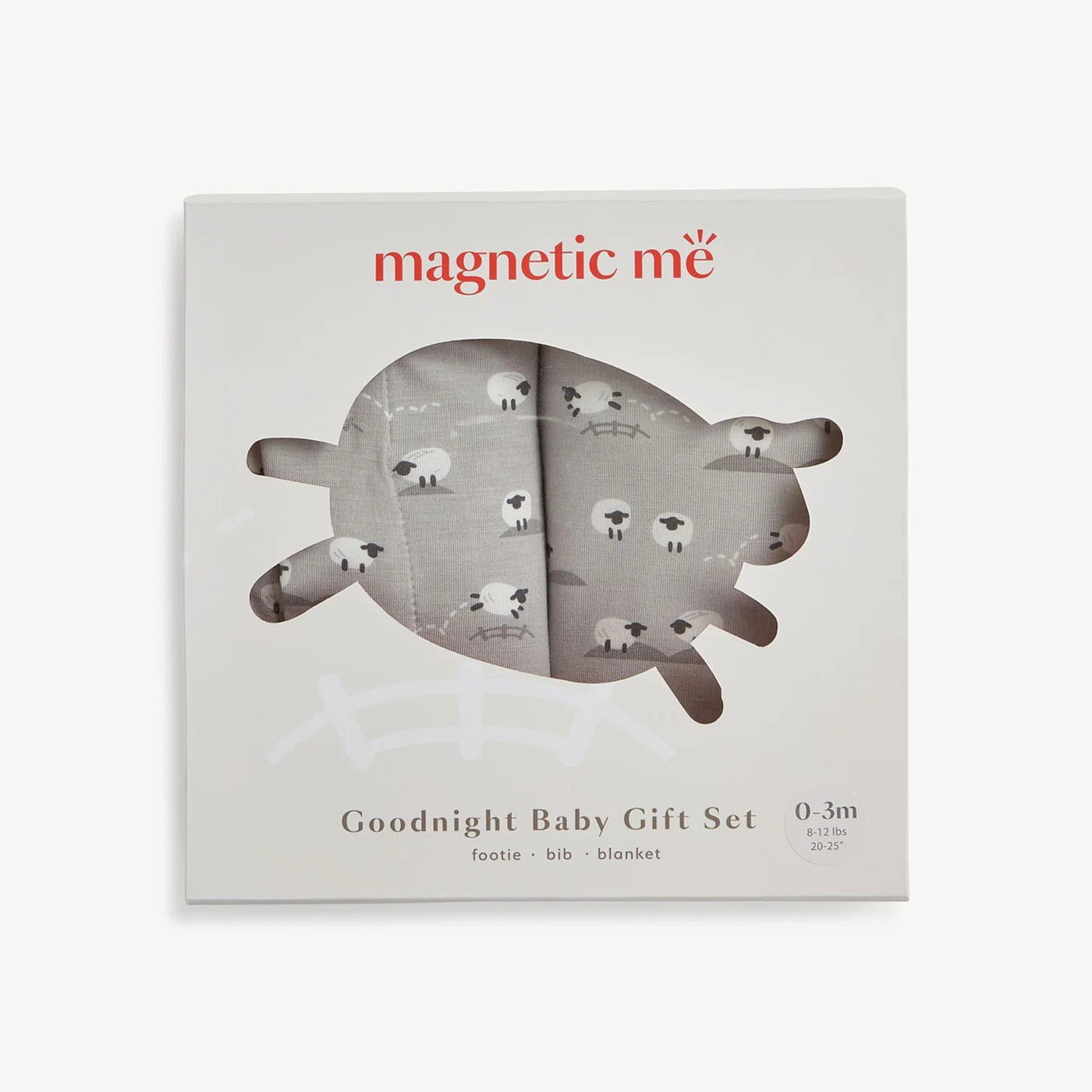 Magnetic Me Infant Magnetic Me Ba Ba Baby Grey Modal 3PC Goodnight Baby Gift Set