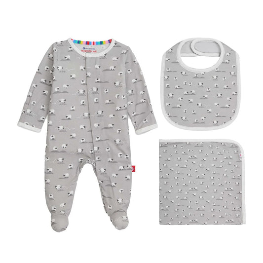 Magnetic Me Infant Magnetic Me Ba Ba Baby Grey Modal 3PC Goodnight Baby Gift Set