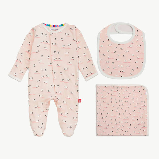 Magnetic Me Ba Ba Baby Pink Modal 3PC Goodnight Baby Gift Set