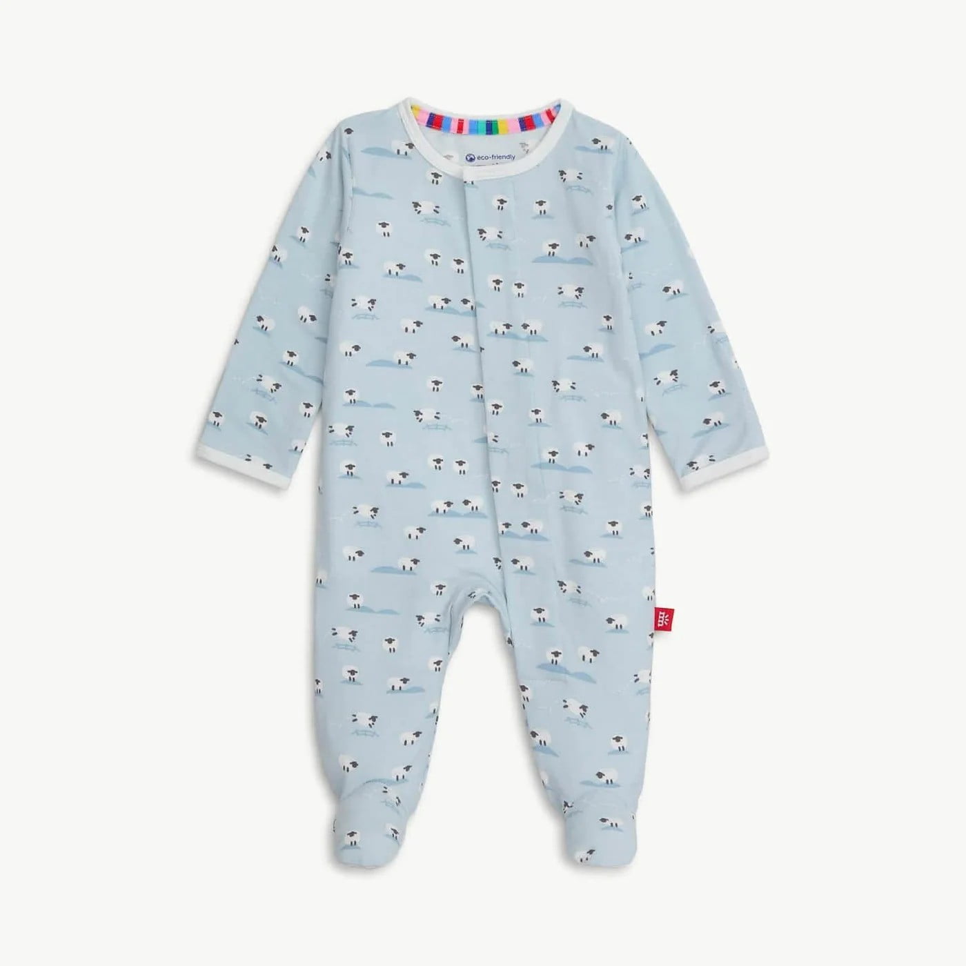 Magnetic Me Boys Apparel / Sleepwear / Infant Magnetic Me Baa Baa Baby Blue Modal Magnetic Footie