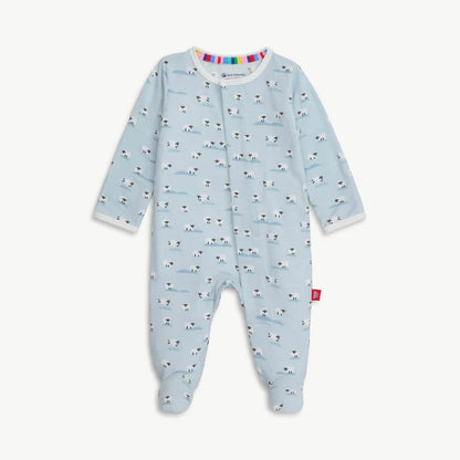Magnetic Me Boys Apparel / Sleepwear / Infant Magnetic Me Baa Baa Baby Blue Modal Magnetic Footie
