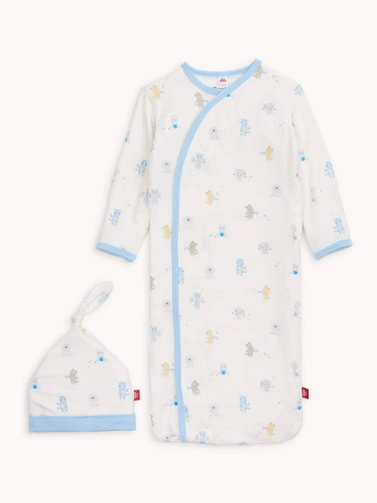 Magnetic Me Blue Baby Beats Modal Magnetic Gown + Hat Set