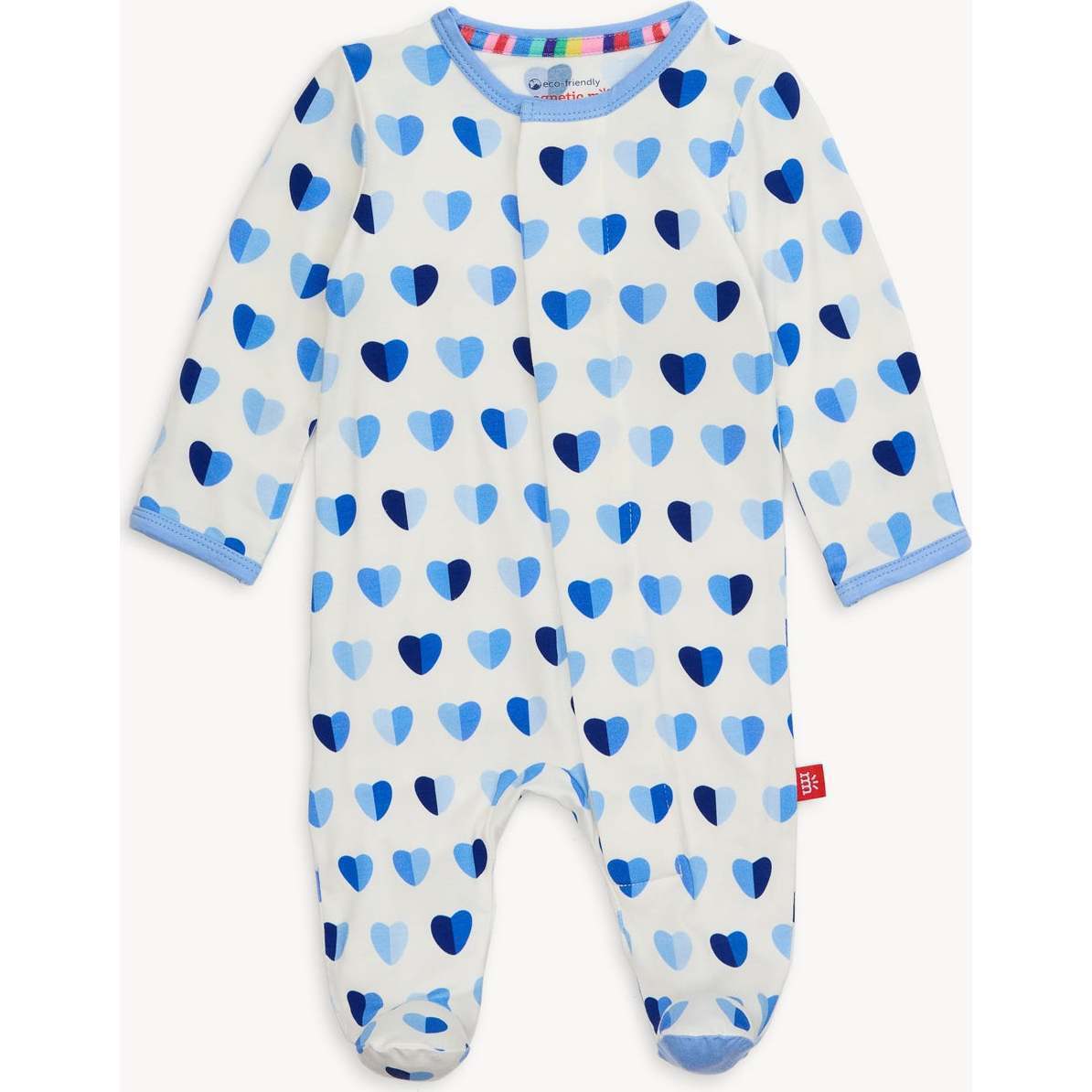 Magnetic Me Boys Apparel / Sleepwear / Infants Magnetic Me Blue XOXO Modal Footie