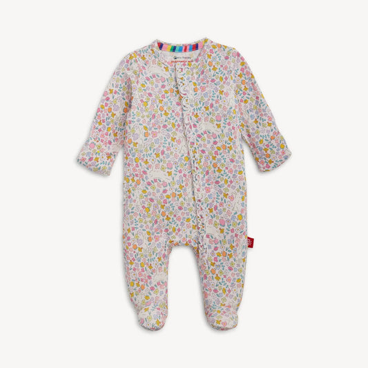 Magnetic Me Girls Apparel / Sleepwear / Infant Magnetic Me Bunny Blossom Magnetic Modal Footie