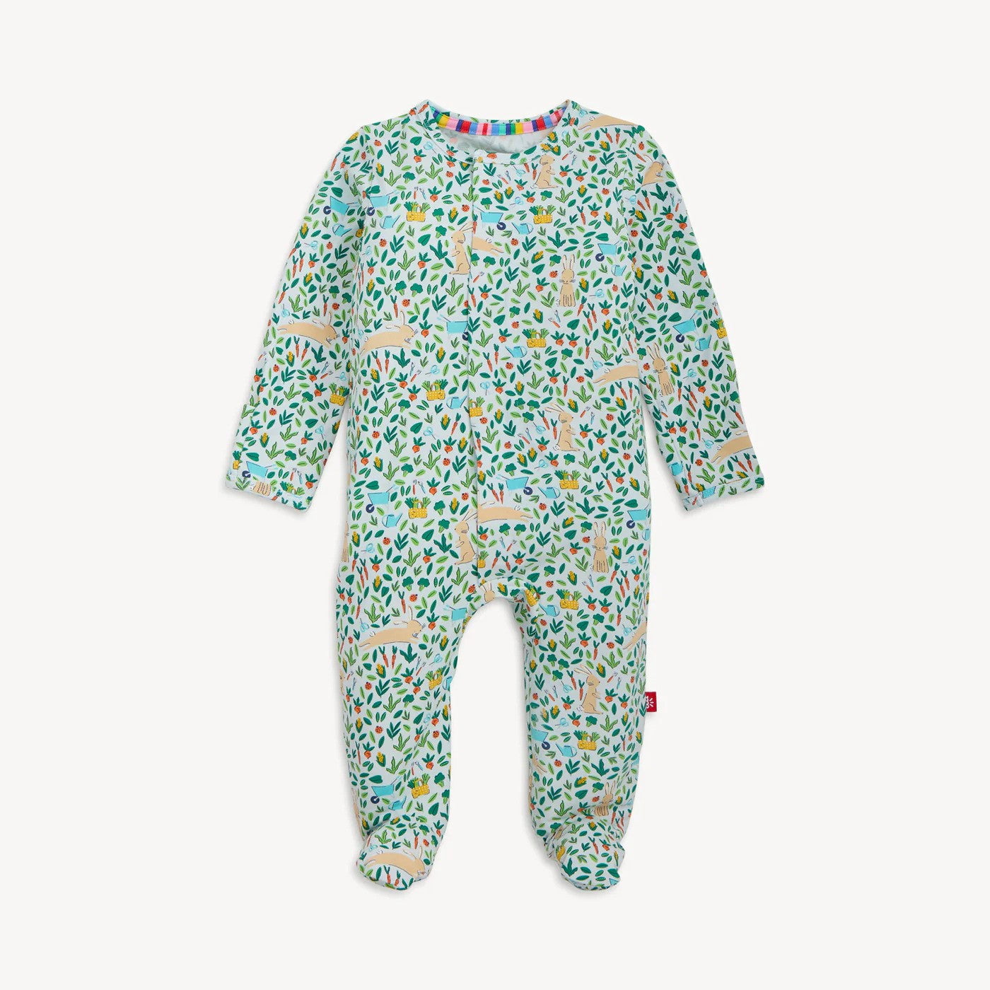 Magnetic Me Boys Apparel / Sleepwear / Infant Magnetic Me Bunny Garden Modal Magnetic Footie