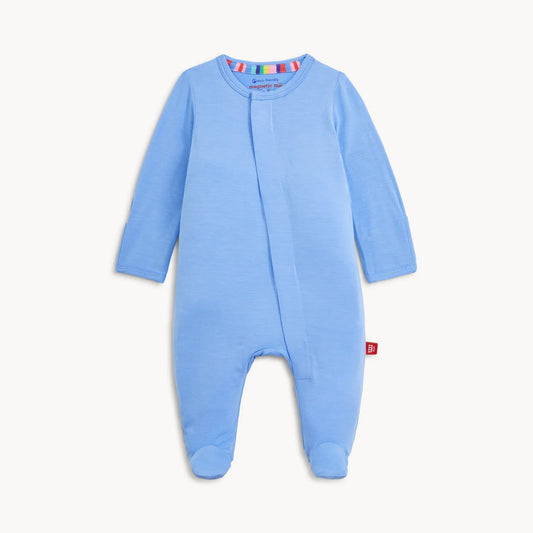 Magnetic Me Boys Apparel / Sleepwear / Infant Magnetic Me Cloud Blue Magnetic Modal Footie