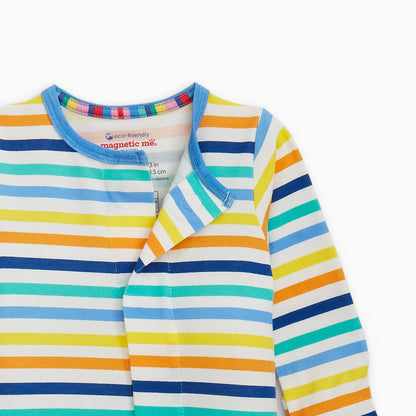 Magnetic MeMagnetic Me Cloud Stretch Footie - Boys Multi StripeBabysupermarket