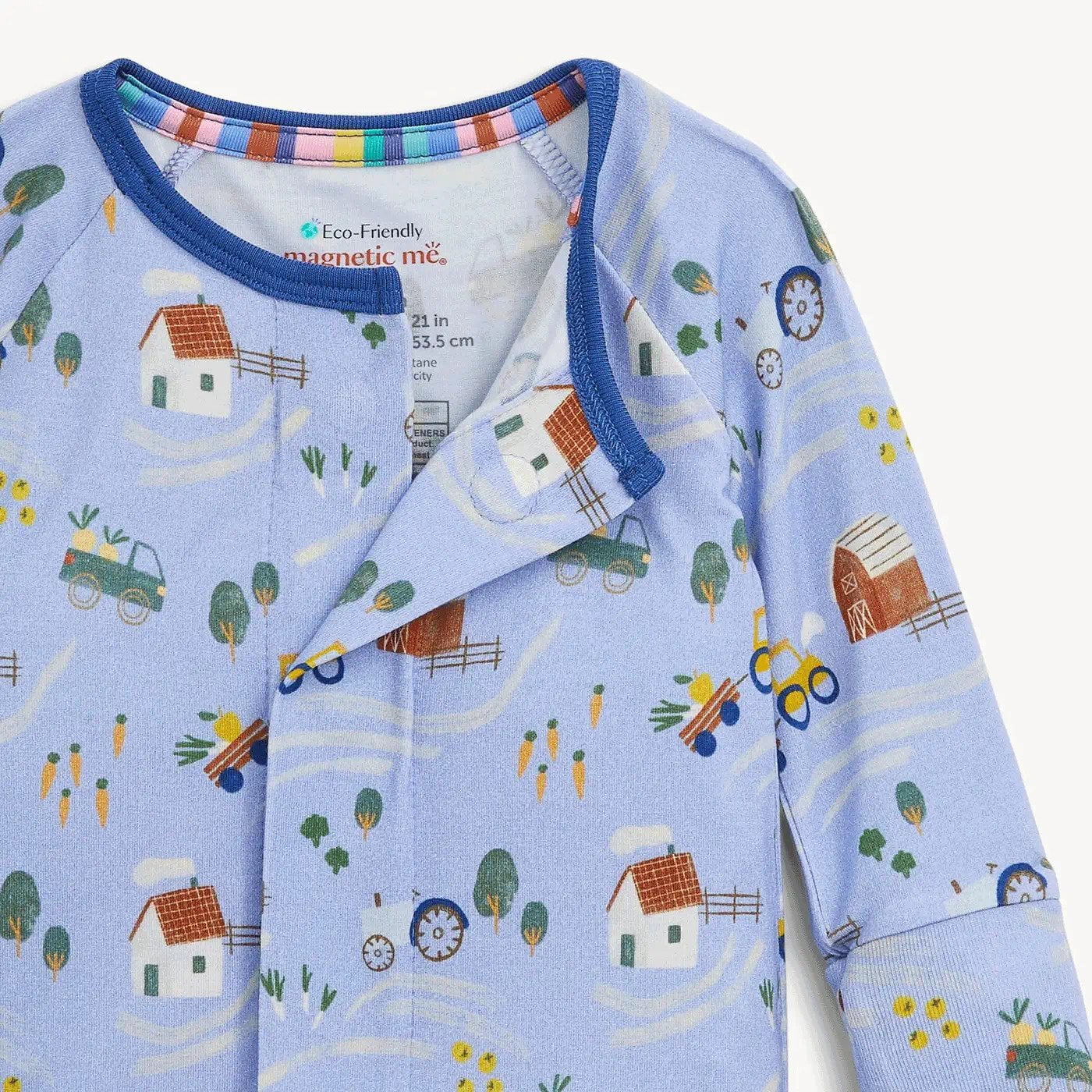 Magnetic Me Girls Apparel / Sleepwear / Infant Magnetic Me Farm To Cradle Magnetic Modal Convertible Coverall
