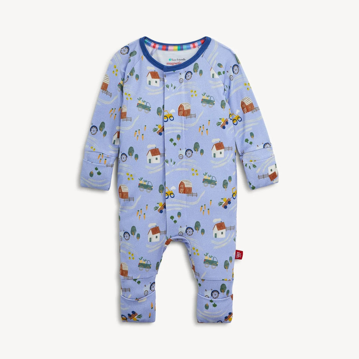 Magnetic Me Girls Apparel / Sleepwear / Infant Magnetic Me Farm To Cradle Magnetic Modal Convertible Coverall