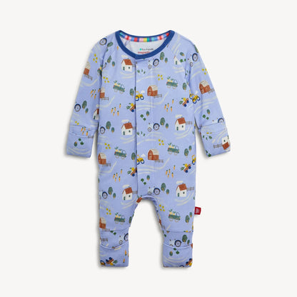 Magnetic Me Girls Apparel / Sleepwear / Infant Magnetic Me Farm To Cradle Magnetic Modal Convertible Coverall