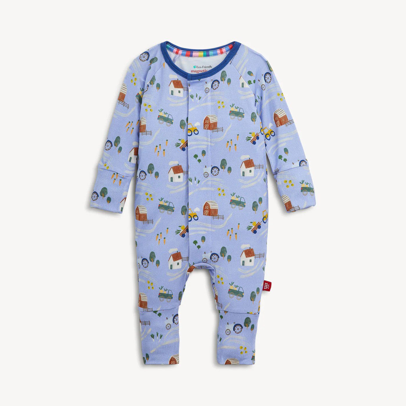 Magnetic Me Girls Apparel / Sleepwear / Infant Magnetic Me Farm To Cradle Magnetic Modal Convertible Coverall