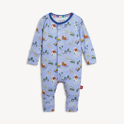 Magnetic Me Girls Apparel / Sleepwear / Infant Magnetic Me Farm To Cradle Magnetic Modal Convertible Coverall