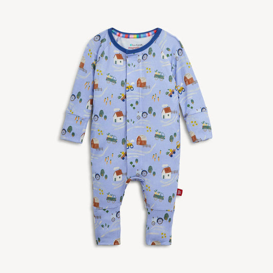 Magnetic Me Girls Apparel / Sleepwear / Infant Magnetic Me Farm To Cradle Magnetic Modal Convertible Coverall