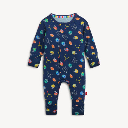 Magnetic Me Boys Apparel / Sleepwear / Infant Magnetic Me First Down Fun Modal Magnetic Coverall