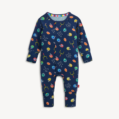 Magnetic Me Boys Apparel / Sleepwear / Infant Magnetic Me First Down Fun Modal Magnetic Coverall