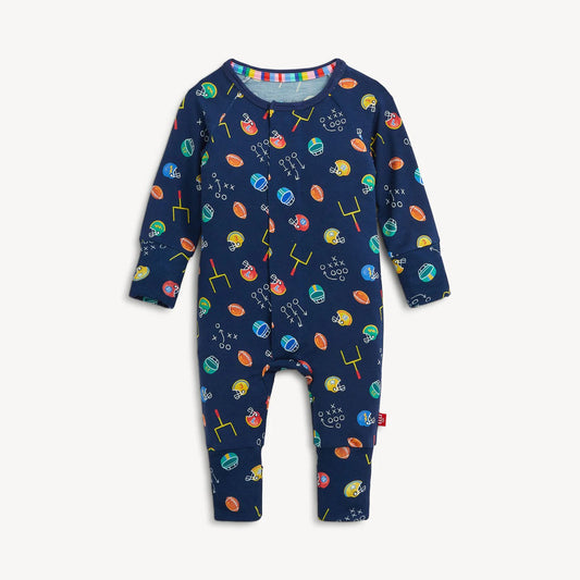 Magnetic Me Boys Apparel / Sleepwear / Infant Magnetic Me First Down Fun Modal Magnetic Coverall
