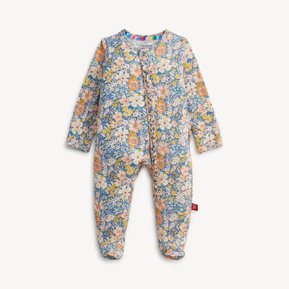 Magnetic Me Girls Apparel / Sleepwear / Infant Magnetic Me Flora Magnetic Modal Ruffle Footie
