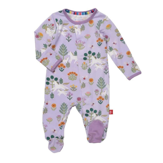 Magnetic Me Girls Apparel / Sleepwear / Infant Magnetic Me Folk Magic Modal Magnetic Footie