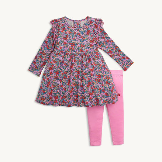Magnetic Me Girls Apparel / Dresses / Toddler Magnetic Me Gilded Lily Modal Dress + Leggings Set