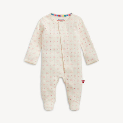 Magnetic MeMagnetic Me Heart & Bow Magnetic Pointelle FootieBabysupermarket
