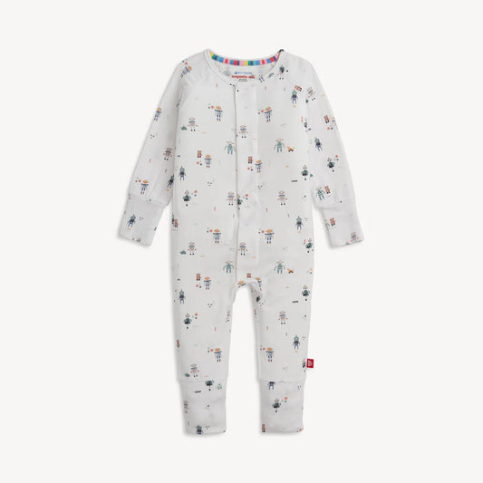Magnetic Me Boys Apparel / Sleepwear / Infant Magnetic Me Love You A Bot Modal Convertible Coverall