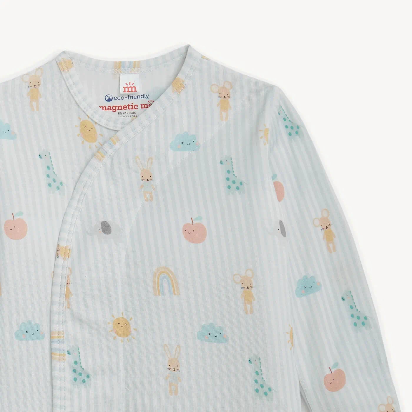 Magnetic Me Boys Apparel / Gowns / Infant Magnetic Me Lullaby Sky Blue Magnetic Modal Gown + Hat Set