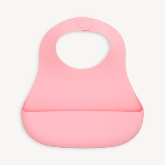 Magnetic Me Bibs Magnetic Me Magnetic Silicone Bib Blush Pink