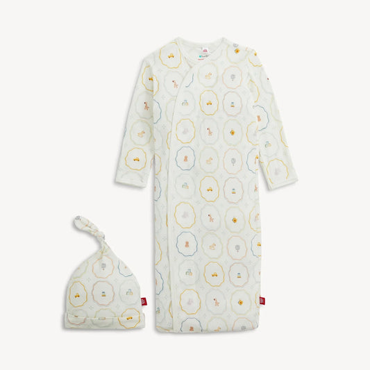 Magnetic Me Girls Apparel / Sleepwear / Infant Magnetic Me Nursery Magic Magnetic Modal Gown + Hat Set