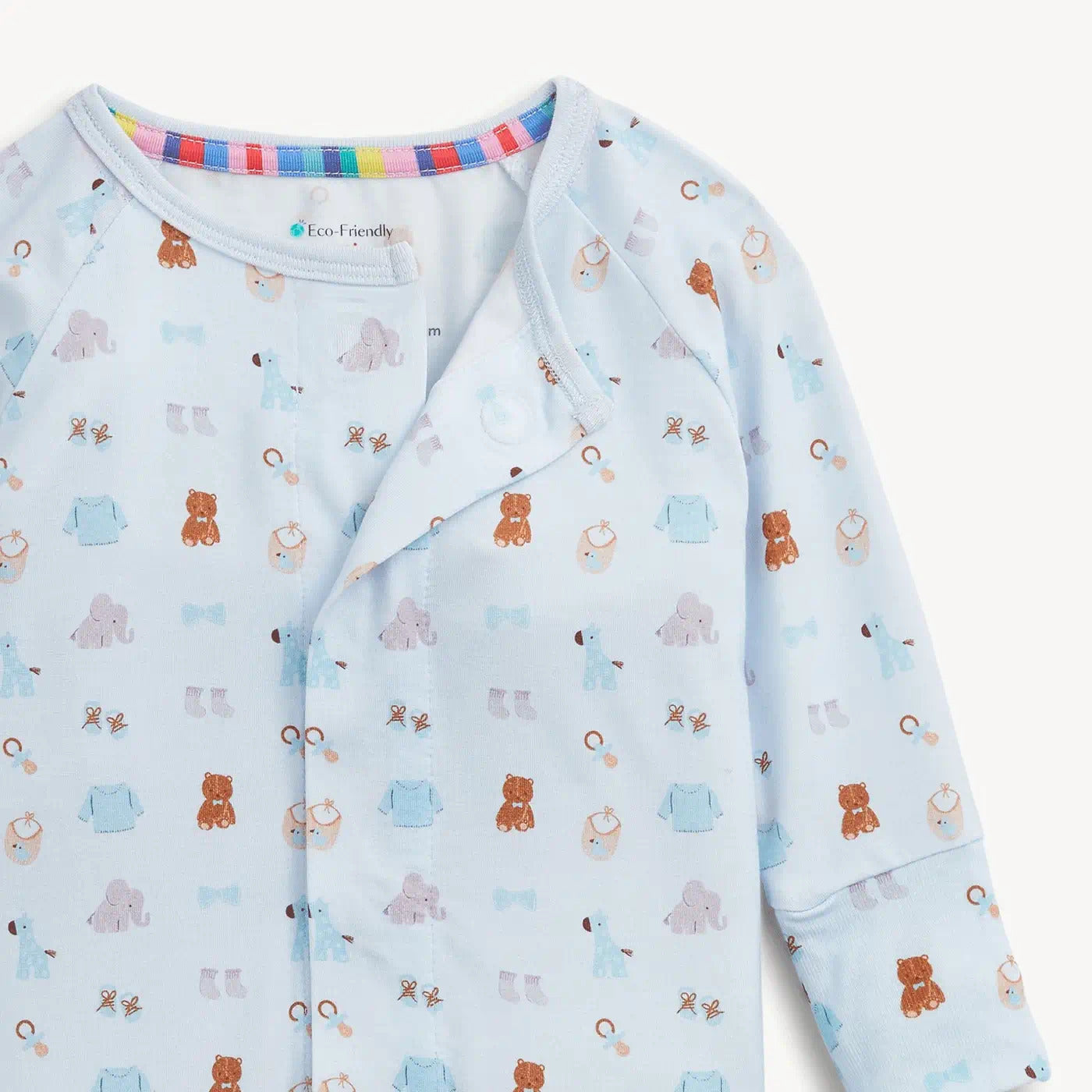 Magnetic Me Boys Apparel / Sleepwear / Infants Magnetic Me Nursery Nostalgia Blue Magnetic Modal Convertible Coverall
