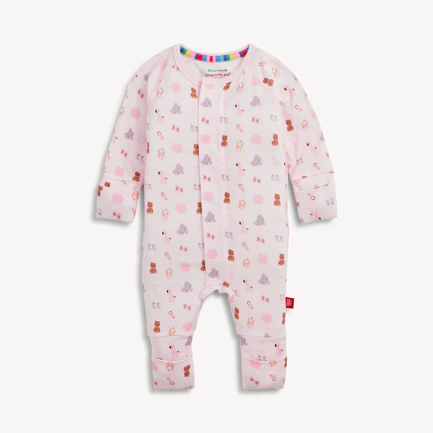 Magnetic MeMagnetic Me Nursery Nostalgia Pink Magnetic Modal Convertible CoverallBabysupermarket