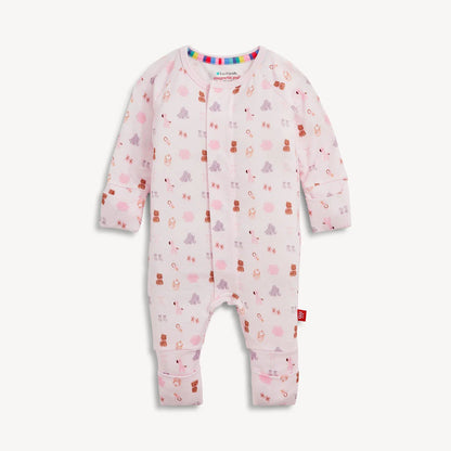 Magnetic MeMagnetic Me Nursery Nostalgia Pink Magnetic Modal Convertible CoverallBabysupermarket