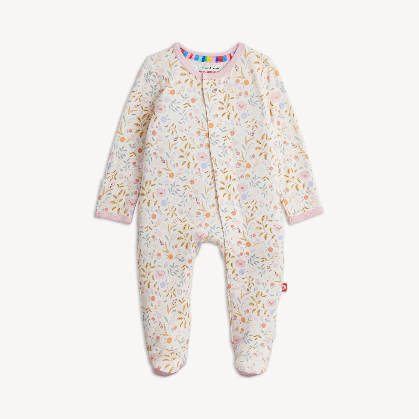 Magnetic Me Girls Apparel / Sleepwear / Infant Magnetic Me Oinklet Magnetic Modal Footie