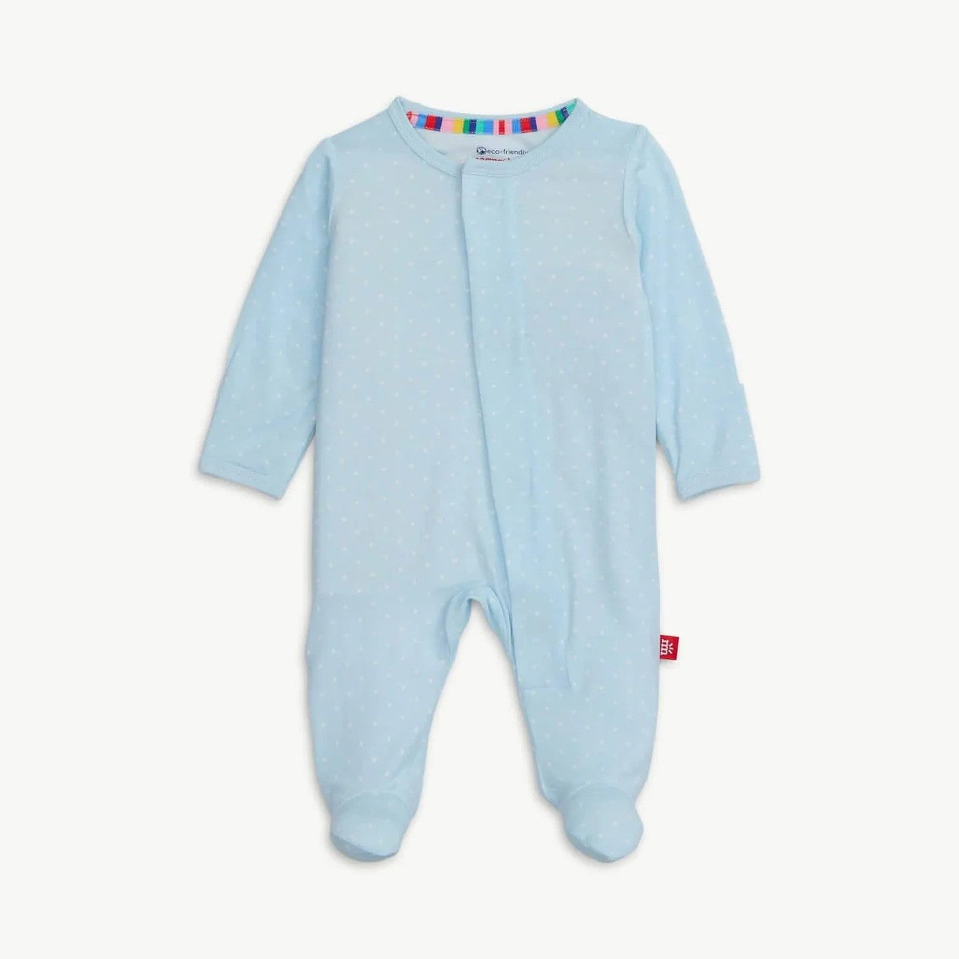 Magnetic Me Boys Apparel / Sleepwear / Infants Magnetic Me Pin Dot Blue Footie