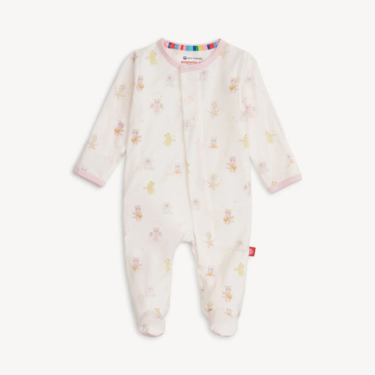 Magnetic Me Girls Apparel / Sleepwear / Infant Magnetic Me Pink Baby Beats Modal Magnetic Footie