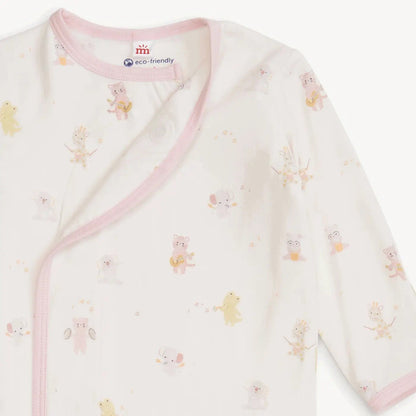 Magnetic Me Girls Apparel/Gowns/Infant nb-3-mo Magnetic Me Pink Baby Beats Modal Magnetic Gown + Hat Set
