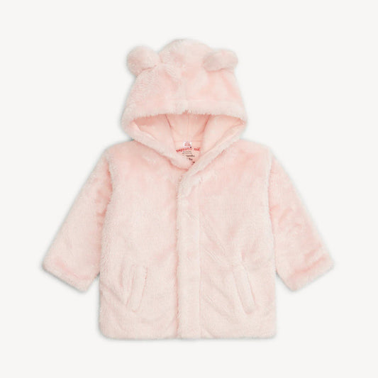 Magnetic Me Girls Apparel / Outerwear / Infant Magnetic Me Pink Blossom Minky Magnetic Bear Jacket