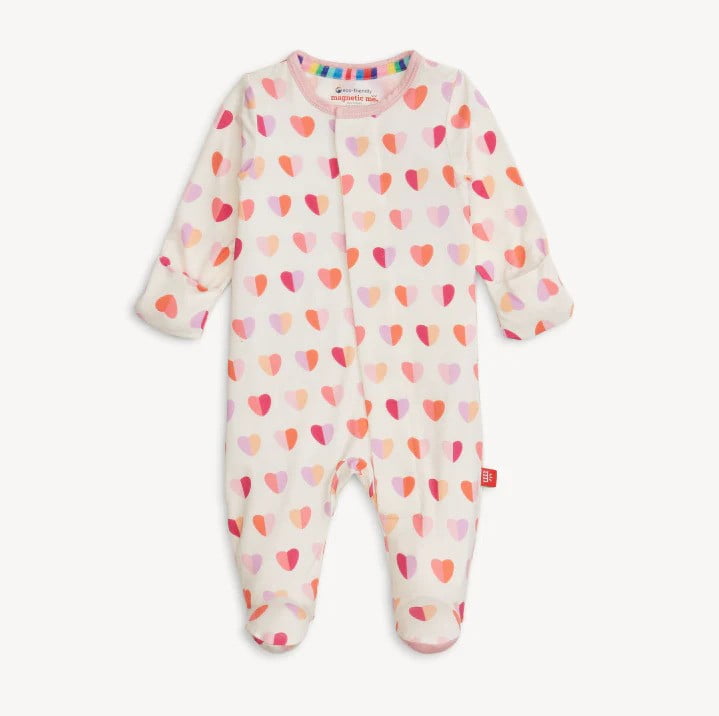 Magnetic Me Girls Apparel / Sleepwear / Infant Magnetic Me Pink XOXO Modal Footie