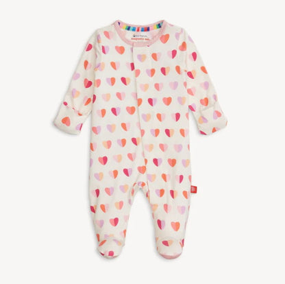 Magnetic Me Girls Apparel / Sleepwear / Infant Magnetic Me Pink XOXO Modal Footie