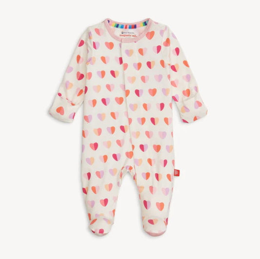 Magnetic Me Girls Apparel / Sleepwear / Infant Magnetic Me Pink XOXO Modal Footie