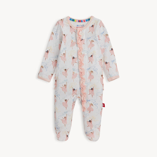 Magnetic Me Girls Apparel / Sleepwear / Infant Magnetic Me Pretty Plies Magnetic Footie w/Ruffle