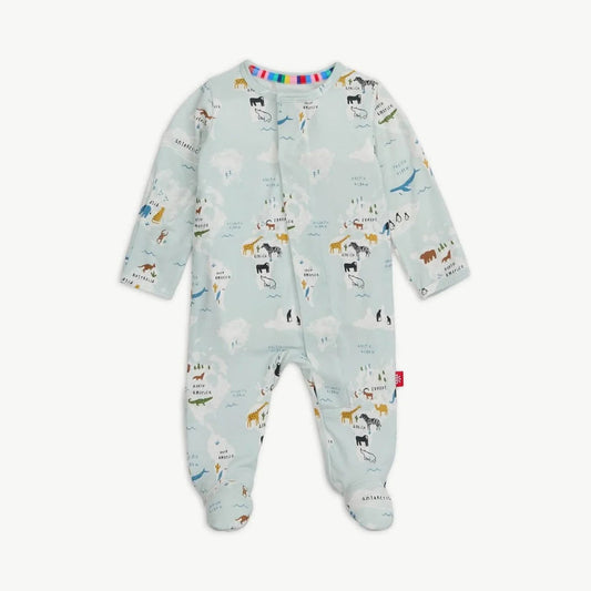 Magnetic Me Boys Apparel / Sleepwear / Infants Magnetic Me Sea The World Modal Magnetic Footie