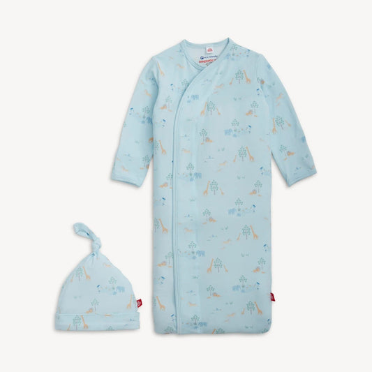 Magnetic Me Serene Safari Blue Modal Magnetic Gown + Hat Set