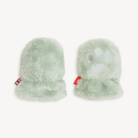 Magnetic Me Gloves / Mittens Magnetic Me Soft Spruce Minky Magnetic Bear Mittens