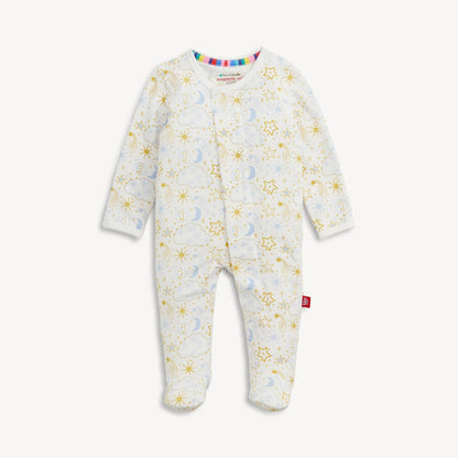 Magnetic Me Boys Apparel / Sleepwear / Infant Magnetic Me Star Signs Blue Modal Magnetic Footie
