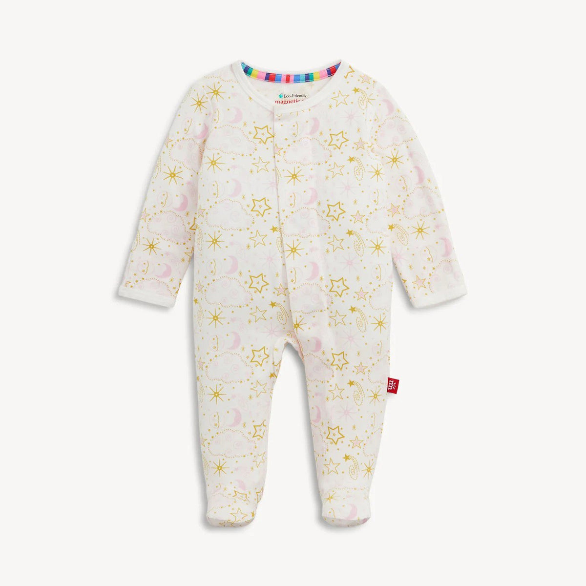 Magnetic Me Girls Apparel / Sleepwear / Infant Magnetic Me Star Signs Pink Magnetic Modal Footie