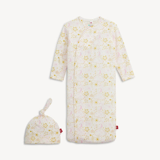 Magnetic Me Girls Apparel / Gowns / Infant Magnetic Me Star Signs Pink Magnetic Modal Gown + Hat Set