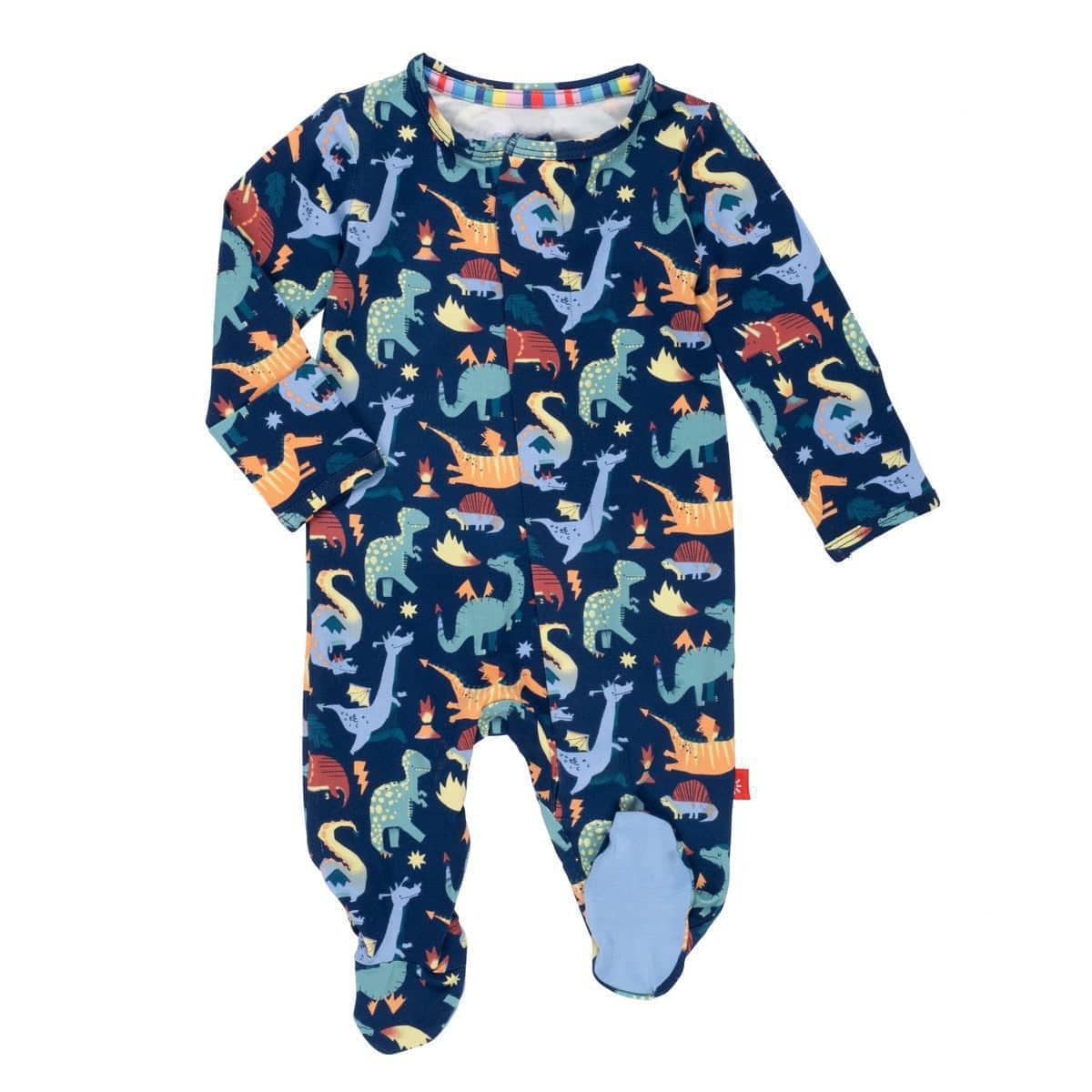 Magnificent Baby General Magnetic Me Talon-Ted Modal Footie