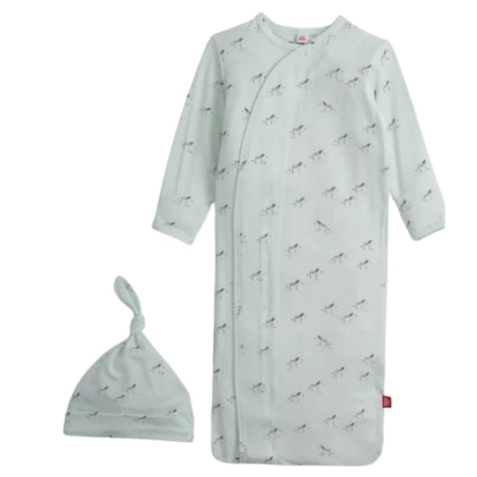 Magnetic Me Teal Savannah Plains Modal Magnetic Gown + Hat Set