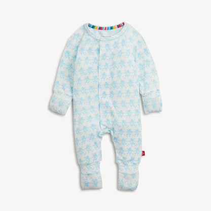 Magnetic Me Boys Apparel / Sleepwear / Infant Magnetic Me Trunkettes Blue Modal Magnetic Convertible Coverall